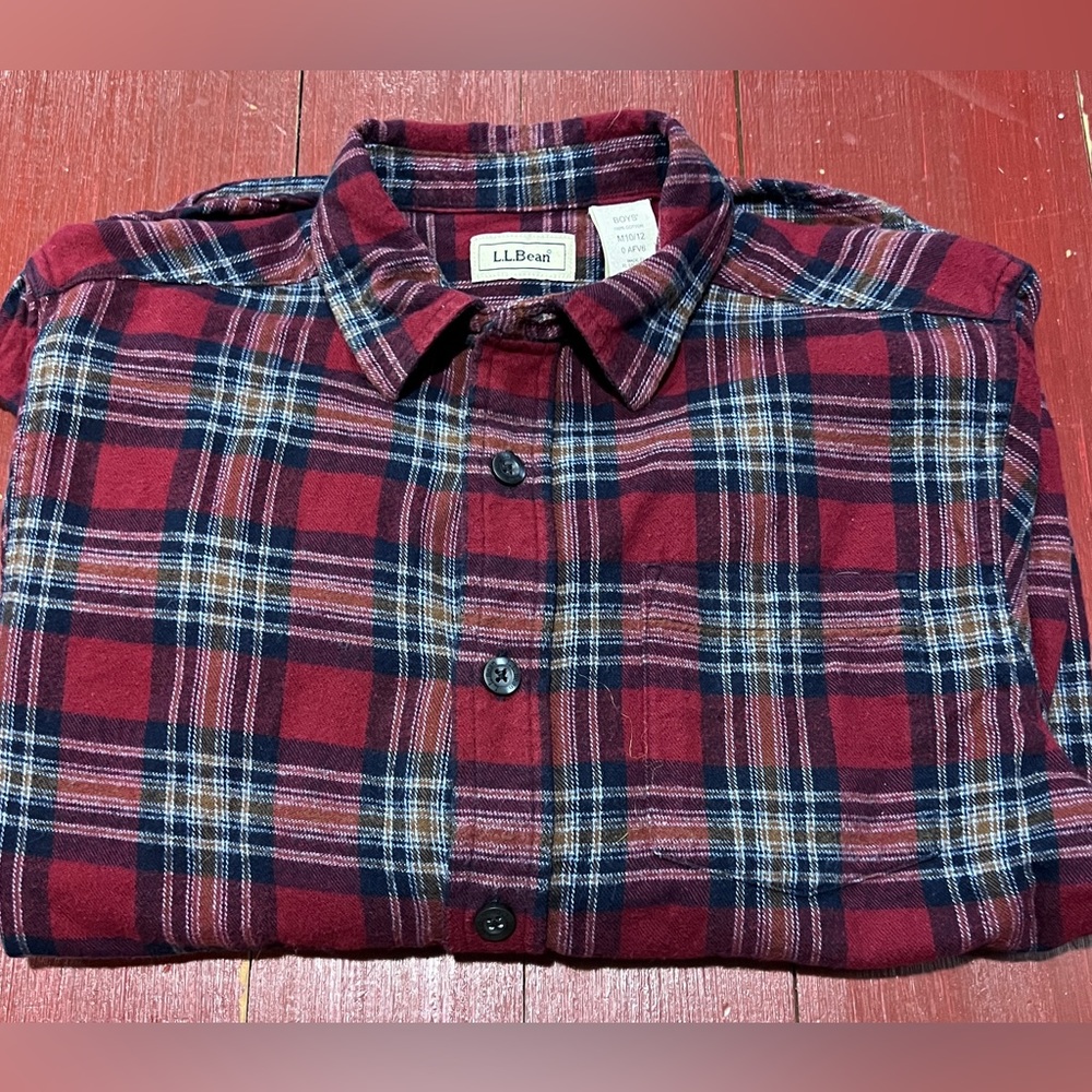 Boys LLBean Plaid Flannel